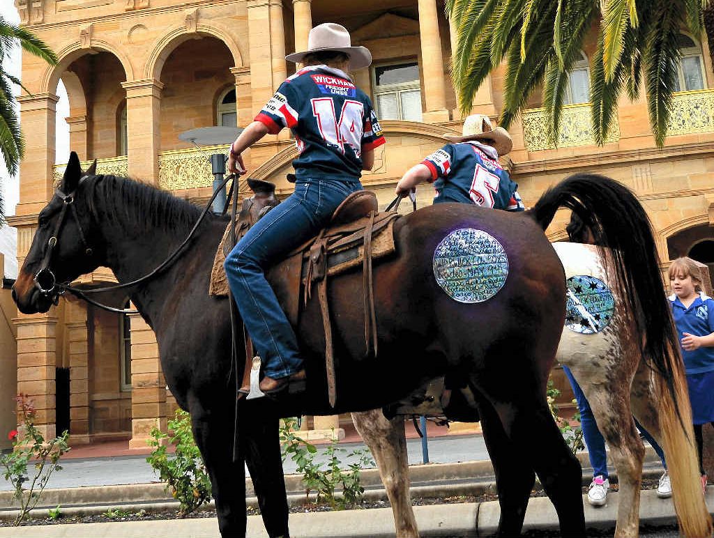 The Warwick Cowboys have come to town. The Warwick Cowboys have come to town.